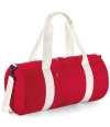 BG140L BagBase Original Barrel Bag XL Classic Red / Off White colour image